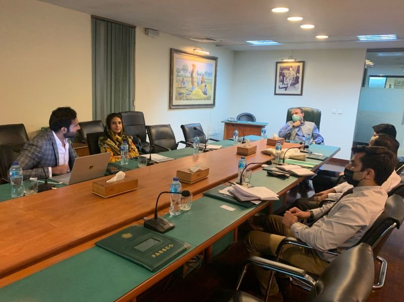 Hajisons Director commodity storages meets chairman PASSCO to discuss the future of Hermetic Technology in Pakistan